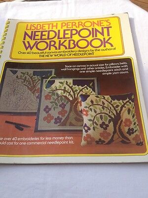 Libro de trabajo de punta de aguja de Lisbeth Ransjo Perron 1973-40 libro de diseños