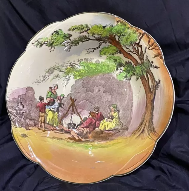 A Royal Doulton Seriesware bowl, `The Gypsies` The Old English Scenes range