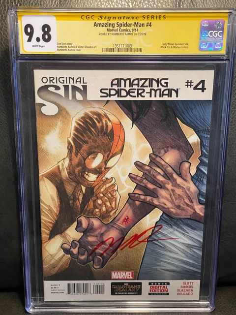 CGC 9.8 Marvel Amazing Spider-Man 4 SS Humberto Ramos 1st Appearance Of Silk