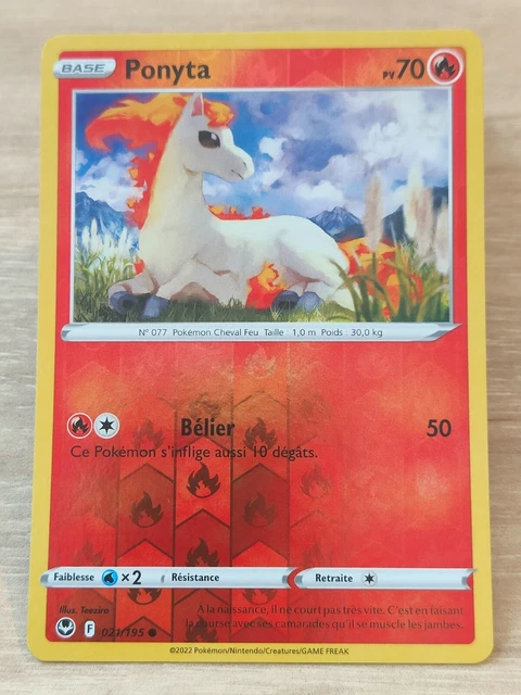 Pokemon P125 Card - Silver Storm EB12 Reverse - 021/195 - Ponyta