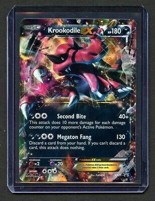 Krookodile EX XY25 Ultra Rare 2014 XY Black Star Promos MP Holo Pokemon Card