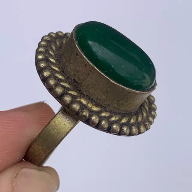 Extremely Very Stunning Ancient Old Bronze Ring Roman Antique Authentic