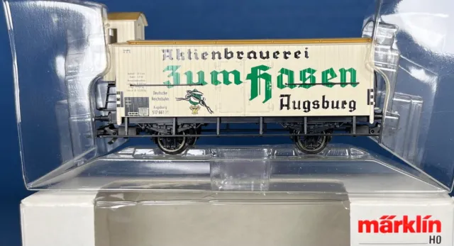 Märklin 34900, H0, 1:87, AC, Bierwagen, Aktienbrauerei "Zum Hasen" Augsburg, OVP