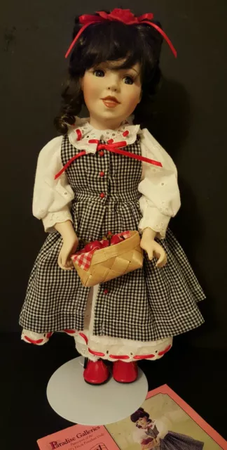 Paradise Galleries ANNIE Porcelain Doll Musical Premier Edition 14" COA