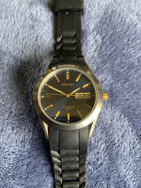 Rare Retro Seiko Titanium 7N43-0AB0 Unisex Birthday Gift 18th 21st Titanium