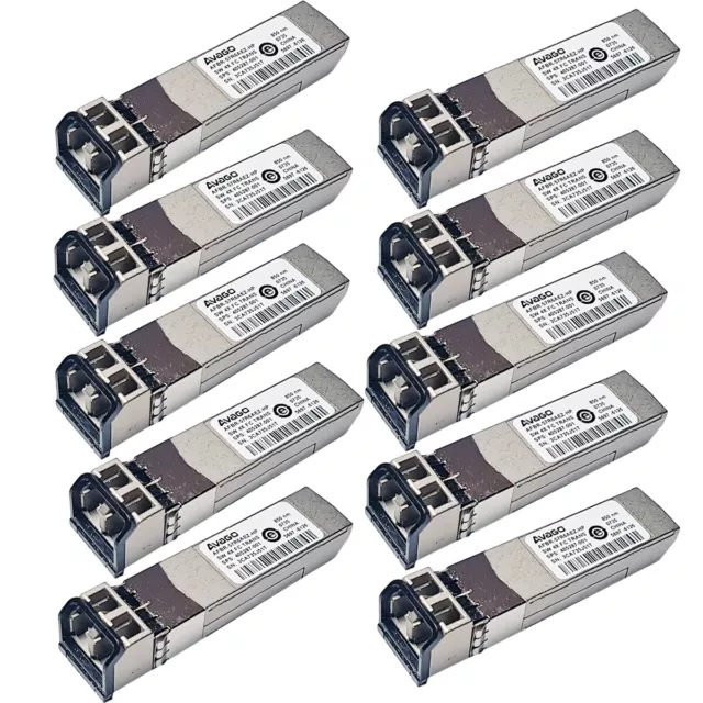 10 x HP Avago AFBR-57R6AEZ-HP SFP 1000Base-SX 4Gb 850nm Transceiver  405287-001