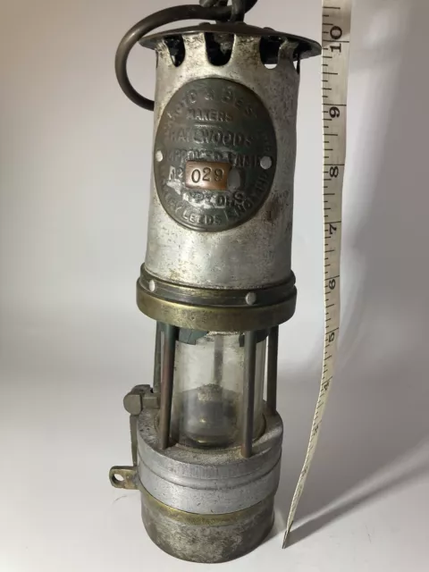 Hailwoods Improved miners lamp with brass base by Ackroyd & Best Ltd.