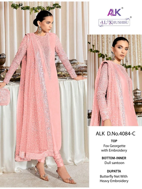 Pakistanais Designer Costume Robe Mariage Eid Collection Shalwar Plazzo Pant