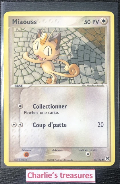 Pokemon - Miaouss - 69/112 - Rouge Feu Vert Feuille - FR - NM+ / NEUF