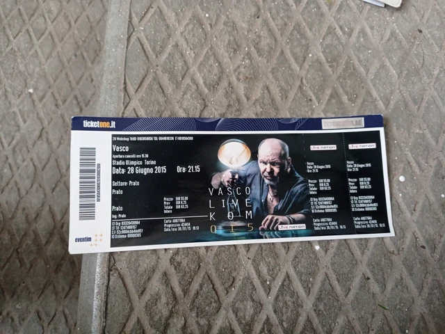 Biglietto Vasco Rossi live kom 015 Torino
