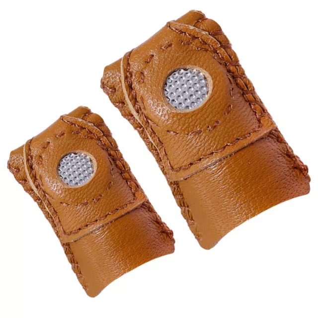 2PCS sewing leather thimble felting finger protectors Thimble i