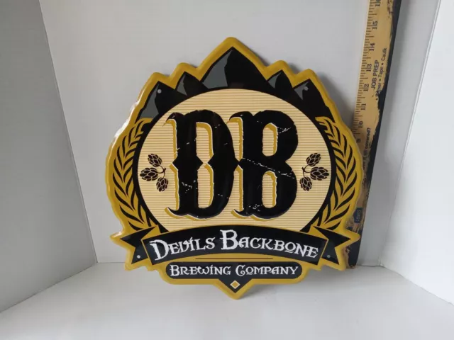 Devils Backbone Brewing Company Bear Claw Metal Tin Tacker Sign Virginia