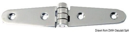 Charnière Inox Aile Longue 150mm Marque Osculati 38.830.15