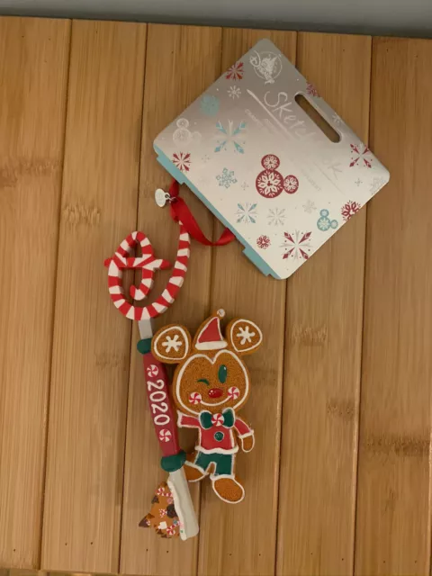 Mickey Mouse Gingerbread Disney Store Key Sketchbook 2020 Christmas Ornament New