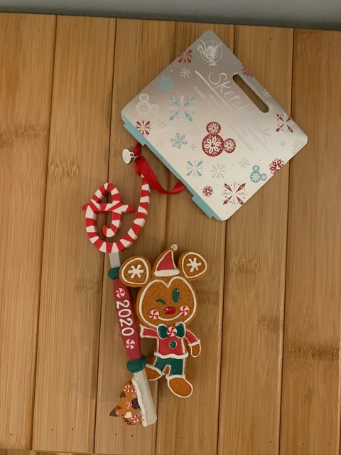 Mickey Mouse Gingerbread Disney Store Key Sketchbook 2020 Christmas Ornament New