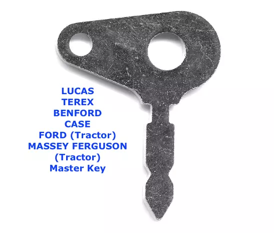 T250 LUCAS BENFORD TEREX CASE FORD MASSEY FERGUSON Master Plant Tractor Key