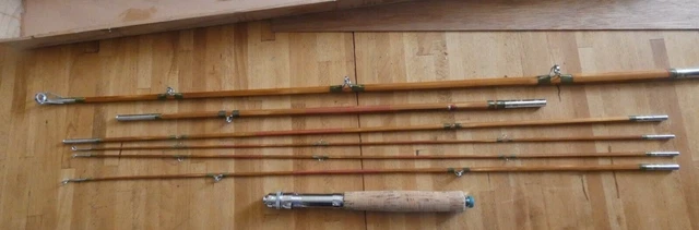 Canne à Pêche Truite En Bambou Refendu - Vintage Avec Son étui - Pêche En Eau Douce