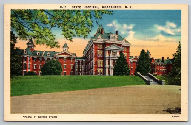 Postcard NC: State Hospital, Morganton, North Carolina, Linen