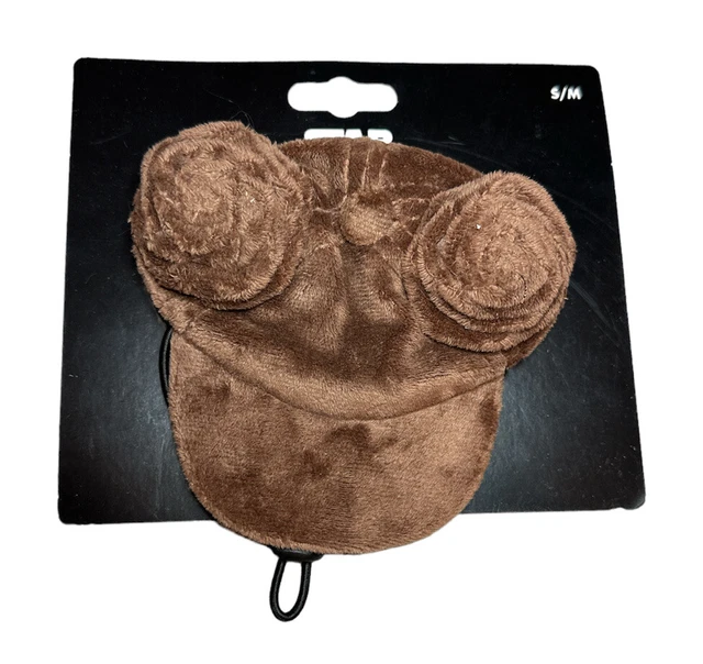 Star Wars Princess Leia Buns Plush Dog Pet Hat Size S/M Brown