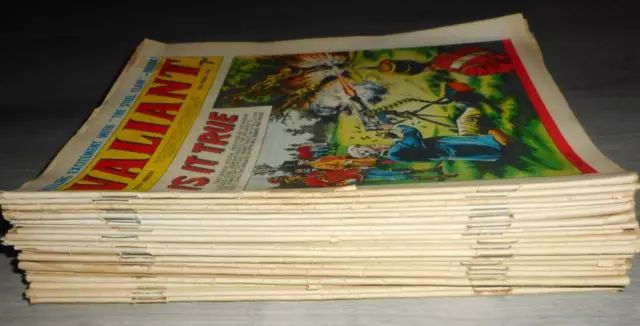 Lot Of Valiant Comics , 1960S , Steel Claw, Mytek, Kelly's Eye Sexton Blake
