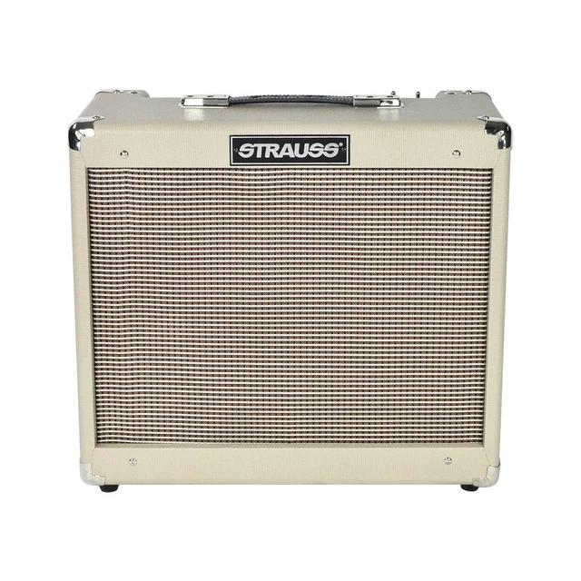 Strauss SVT-20R 20 Watt Combo Valve Amplifier with Reverb (Cream) Brand New