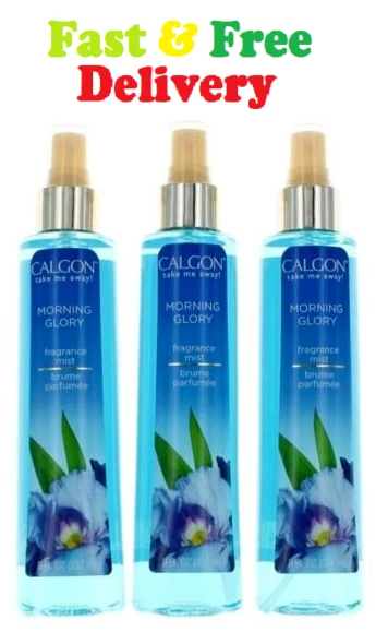 Calgon Morning Glory by Calgon, 3 Pack 8 oz Fragrance Mist for Women Free Shiped