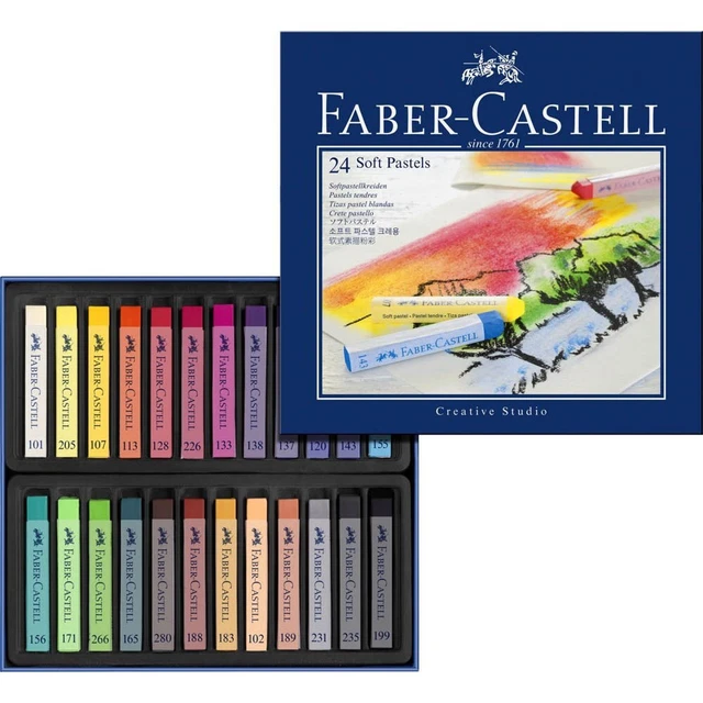 FABER-CASTELL Creative Studio Pastellkreide farbsortiert 24 St.