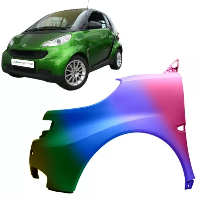 Smart Fortwo Coupe Cabrio 451 Kotflügel links ABS mit Blinkerloch 07-14 LACKIERT