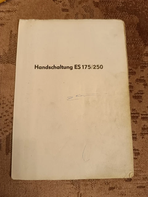 MZ ES Handschaltung Ersatzteilliste Original