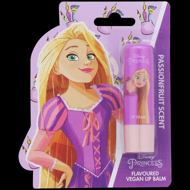 Baume stick soin des lèvres disney raiponce vegan fruit de la passion