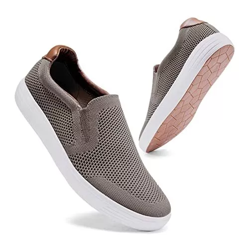 SLIP ON SNEAKER for Men- Casual Knit Boat Loafers Walking Shoes 9.5 A ...