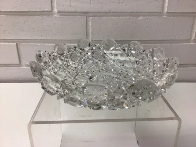 American Brilliant Cut Glass Bowl 6”x1.5”