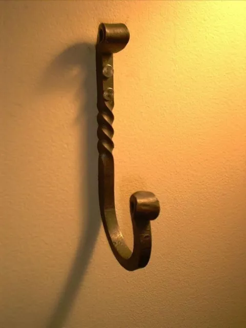 Coat Hook With a Twist Wrought Iron Forged by PCBS H#5 Glad to do custom work
