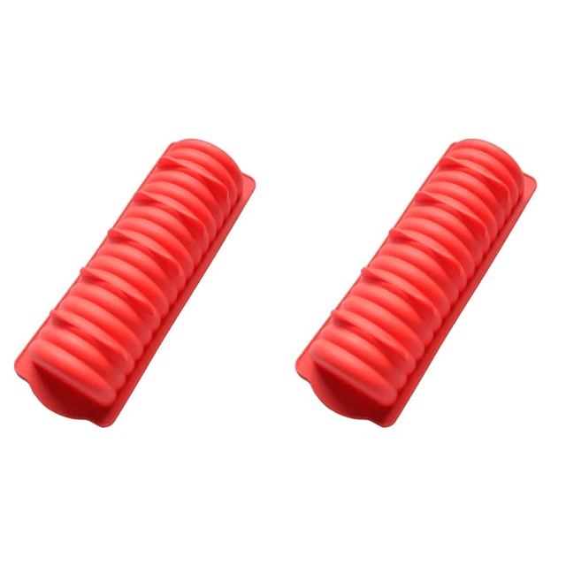 2 pcs Gâteau Moule Durable Silicone Moule Pour Dessert Gâteau Pain Hot-Dog