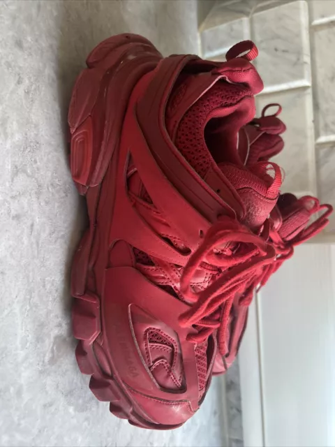 Balenciaga Triple Red Track Running Sneakers Sz 10 US/EU 43