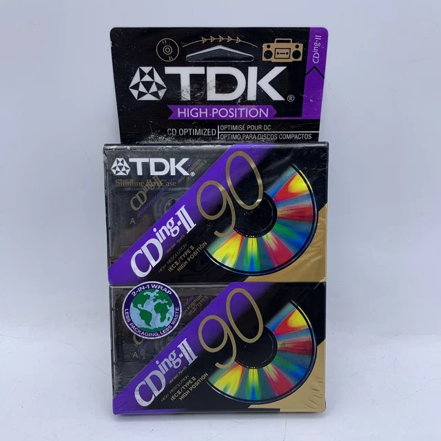 Nastro Audio Td Cding2 TDK CDING2 90 - Nastro Audio Cromato Tipo II Bianco, Nuovo E Sigillato, Qualità Alta Fedeltà Cassetta TDK Tipo II - Foto 9