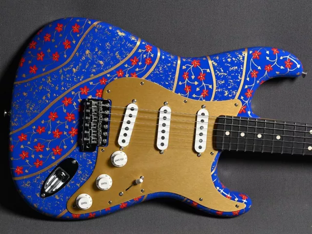 Fender Custom Shop Stratocaster "Blue with Red & Gold Masterbuilt Ron Thorn