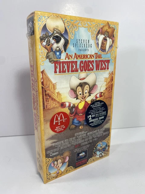 An American Tail Fievel Goes West Vhs AN AMERICAN TAIL - Fievel Goes West VHS Movie McDonalds Promo Vintage