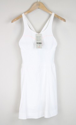 Sweaty Betty Backspin Tennis Grand Femme Robe Extensible 2in1 Maille Thermocool 