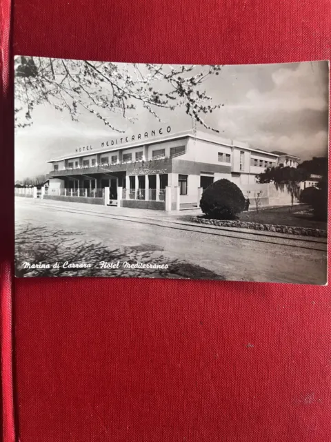 Cartolina Marina Di Carrara - Hotel Mediterraneo - Viaggiata 1958