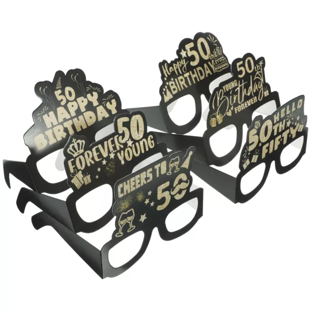 12pcs 50th Birthday Decorations Men Party Eyeglasses 50th Birthday Sunglasses