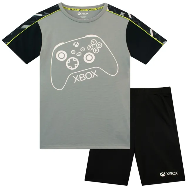 Boys Xbox Tee Short Sleepwear Pyjamas Kids Pj Set Boys T-Shirt Gaming Nightwear