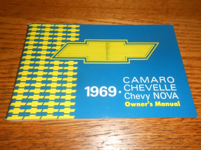 1969 Chevy Camaro / Chevelle / Nova / El Camino Owner's Manual / '69 Chevrolet