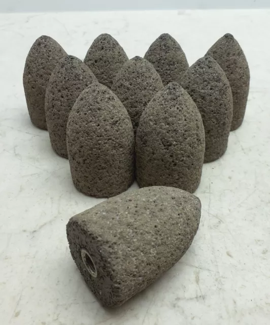 10 Pack Norton 66253349754 Grinding Cone 1-1/2" x 2 1/2" 24 Grit Aluminum Oxide
