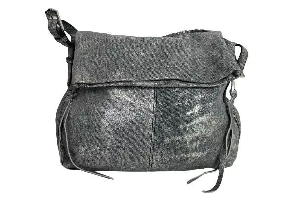 'Aimee Kestenberg' Metallic Leather Messenger/Shoulder Bag