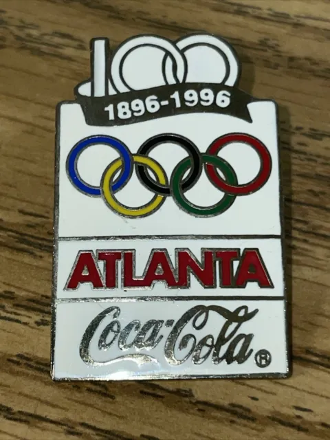 Coca Cola Olympics Collectible VTG Lapel Pin Atlanta Coca-Cola 1896-1996