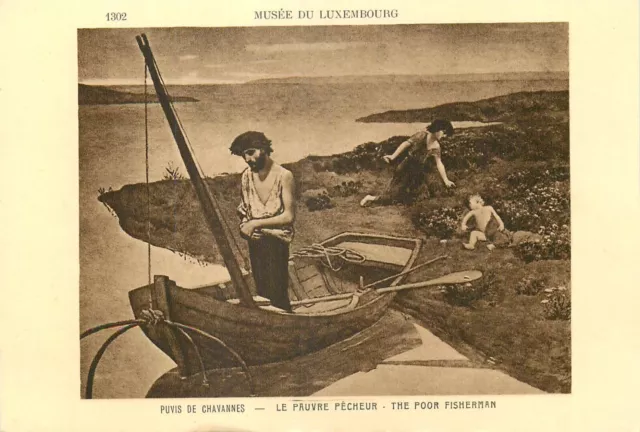 Cp Musee Du Luxembourg Tableau Le Pauvre Pecheur Par Puvis De Chavannes