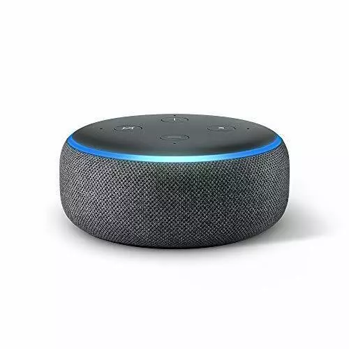 Echo Dot (3ème génération) Enceinte Connectée avec Alexa Tissu anthracite - NEUF