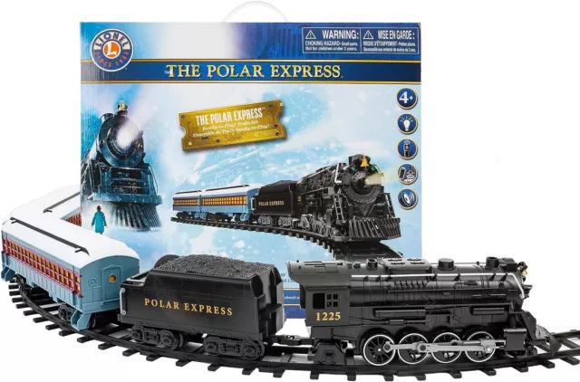 Deluxe Lights & Sounds Collectible Lionel The Polar Express Christmas Train Set