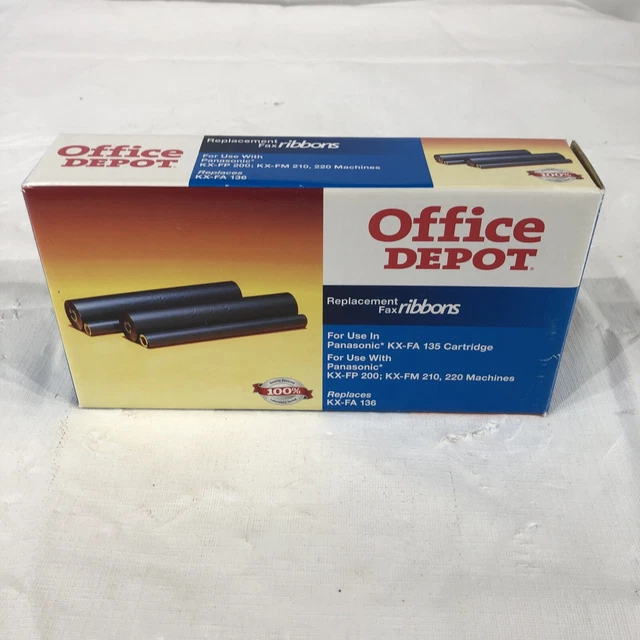 OFFICE DEPOT MODEL Replacement Fax Ribbon Panasonic KXFA 136 (1